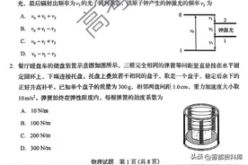 2023年山东省高考物理真题试卷图片