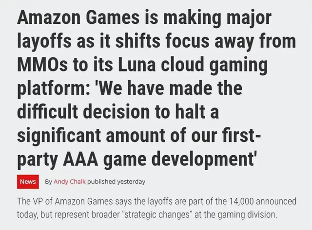 送完DLC就官宣停更，裁员1.4万只为AI手游？网友：魔兽又熬死一个