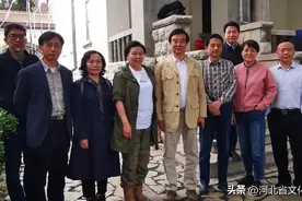 河北影视集团领导探班重大革命历史题材电视剧《浴血荣光》剧组图片