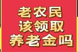 老农民有田有地，还该领养老金吗？对此您怎么看？图片