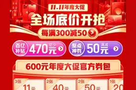 拼多多11.11来了：百万商品每满300减50，大促首日平台全域消费需求强劲图片