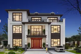 15×14米新中式三层美宅，实用烤火房+多卧室更适合农村图片