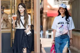 今年不流行小白鞋了，“运动鞋+裙子”才是夏天最正确的打开方式图片