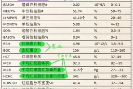 最全血常规报告解读带你轻松看懂血常规。图片