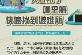119消防宣传月 | 灾害来了哪里躲? 一图教你快速找到避难场所图片