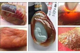 翡翠鉴宝学习：红翡怎么判断是天然翡翠还是人工烧红？图片