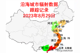 全国沿海城市环境辐射值数据跟踪记录——8月29日图片