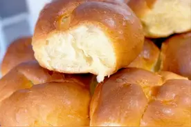 经典老面包，吃起来松软拉丝有嚼劲，80后的记忆，小时候的味道图片