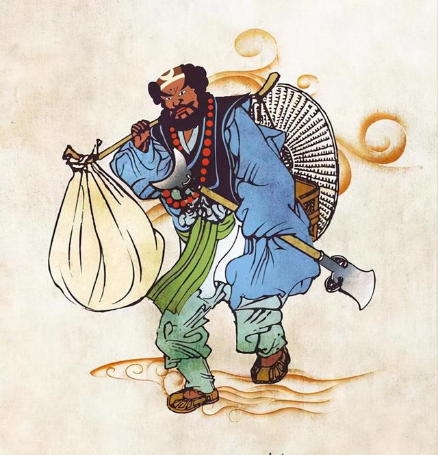 唐僧在马上,而猪八戒则挑担子,真正在偷懒的人其实是沙和尚