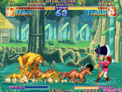 格斗游戏最无耻的画面，明明说好一对一，却强行变成群殴