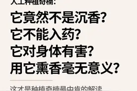 种植奇楠不是沉香？对身体有害？不能入药？权威研究报告给你答案图片