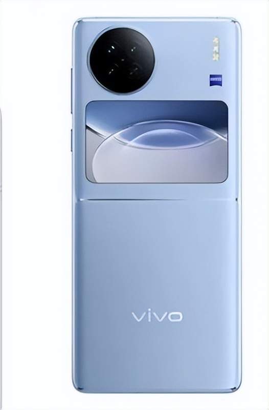 vivoxfilp设计曝光摄像头部分是圆形设计有蔡司认证的镜头