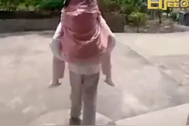 姐姐结婚弟弟提前3天练习背走路，姐姐回应：最近长胖了，弟弟怕背不动就提前练习，感觉他瞬间长大了图片