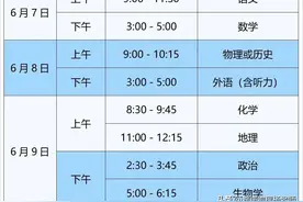 湖南省2024高考、学考、中考三考考试时间与科目：图片