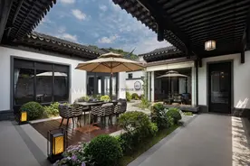 长沙287㎡中式合院，一半自然归隐，一半人间烟火图片