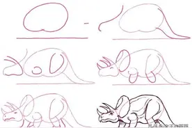 恐龙的简笔画教程，孩子都喜欢画图片