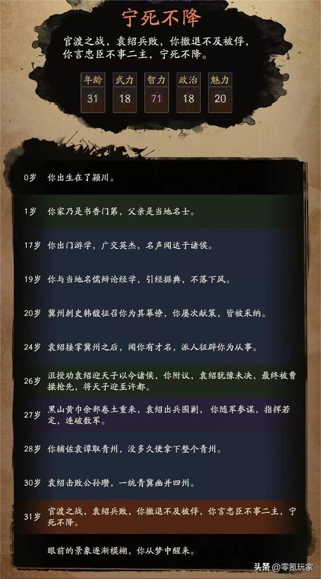 小游戏：穿越到三国，你是谁？625智力，975武力的仙人修炼指南