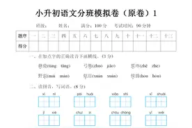 小升初｜最全分班考原卷来了 刷完这10套卷子考试逆袭稳了图片