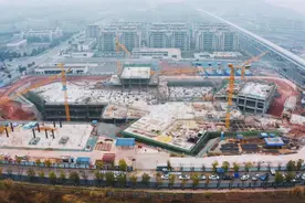 重庆市第九人民医院两江分院加快建设明年投用 主体工程5月封顶图片