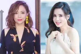 李若彤和邓萃雯同框，瘦成纸片人肌肉仍明显，邓萃雯深v身材好辣图片