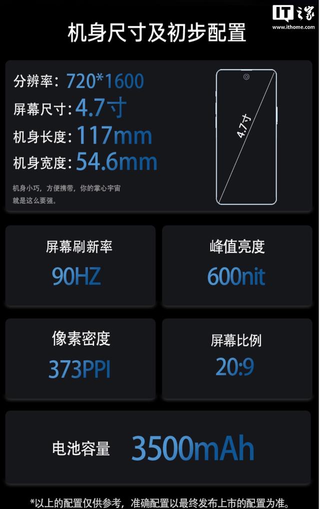 蓝狐预热4.7英寸迷你手机：四边R角相等、联发科G100