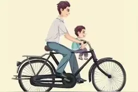 童年记忆——学骑自行车图片