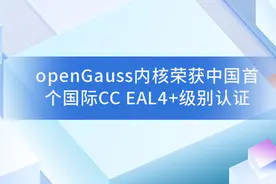 openGauss内核荣获中国首个国际CC EAL4+级别认证图片