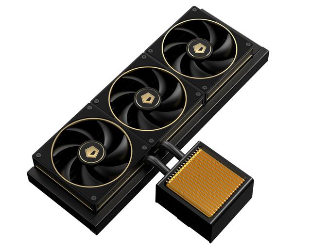 酷凛预热DX360 GDL水冷：侧出短管设计，金色格栅冷头装饰