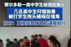 校园混混暴力，网友怒指责！警方紧追不放，施暴者终受审图片