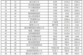 最新世界钢铁排名来啦图片