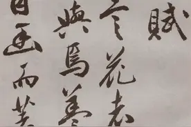 祝允明行草书《牡丹赋》，秀润典雅，美不胜收图片