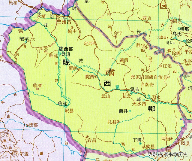 通过地图,了解甘肃省天水市从古到今的历史变迁