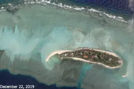 卫星在南海发现异常，中国还未重启造岛，已经有人抢先一步了图片