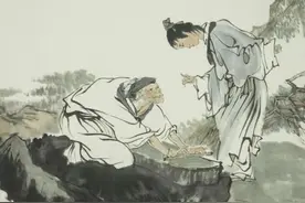 今日学习成语：铁杵磨针图片