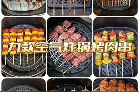 给大家分享9种空气炸锅烤肉串！做法简单上手，好吃的不得了！图片