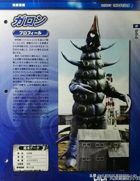 雷欧奥特曼怪兽图鉴大全