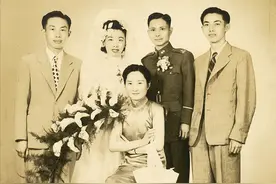 陆小曼的真实相貌：1947年参加侄女婚礼的留影，44岁的她气质不凡图片