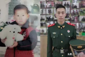 六一来了，让我们一起穿越时光，看兵哥晒童装与军装对比照图片