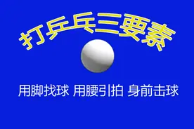 打乒乓三要点：用脚找球，用腰引拍，身前击球图片