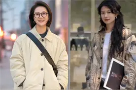 杭州女生是真会穿，“裙子+羽绒服”搭配时髦、保暖还特有女人味图片