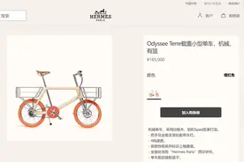 一辆自行车卖16万5，两个车筐就8千？现已被抢光...爱马仕客服回应图片