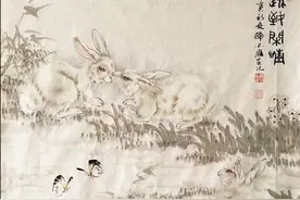 韩必省 | 春暖花开 玉兔呈祥图片