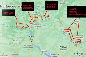 俄军主力距基辅仅100多公里，看了地图就明白，乌克兰一直在作死图片