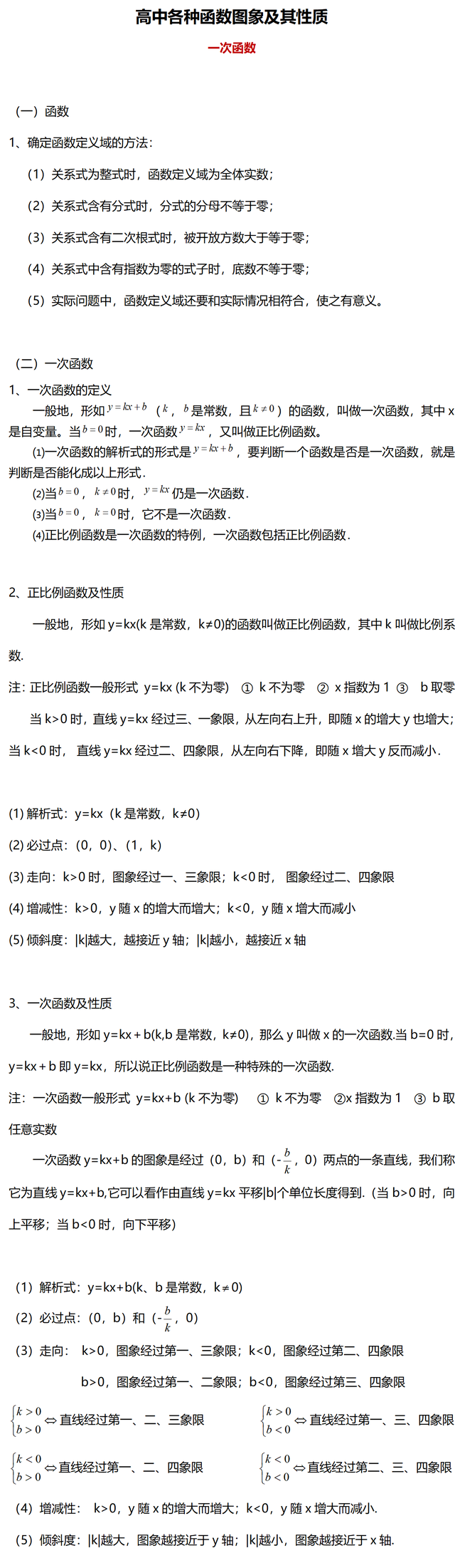 yarcsinx的图象特征和函数性质（高中所有函数的图象与性质）