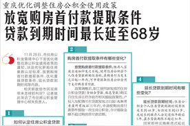 重庆优化调整住房公积金使用政策，放宽购房首付款提取条件，贷款到期时间最长延至68岁图片