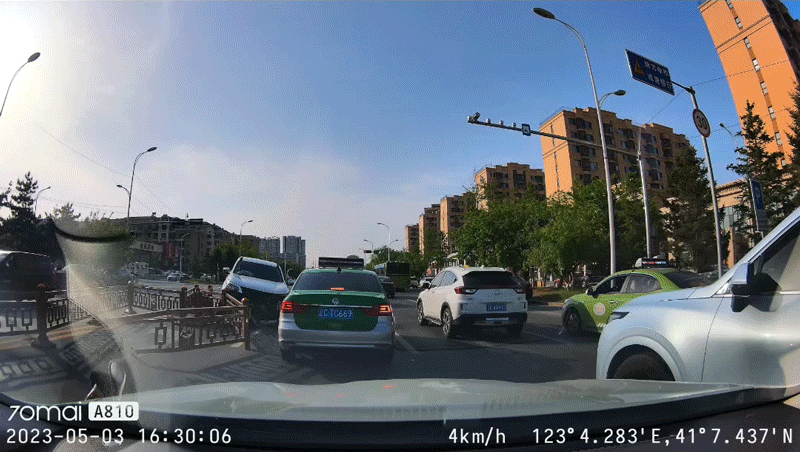 4K行车记录仪对比，70迈A810与海康威视C8，夜视成了分水岭