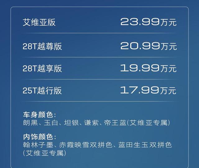 比君威还便宜！新款别克君越正式上市，两种动力，17.99万元起