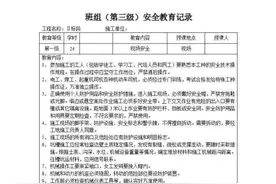 关于工地“三级安全教育培训”图片