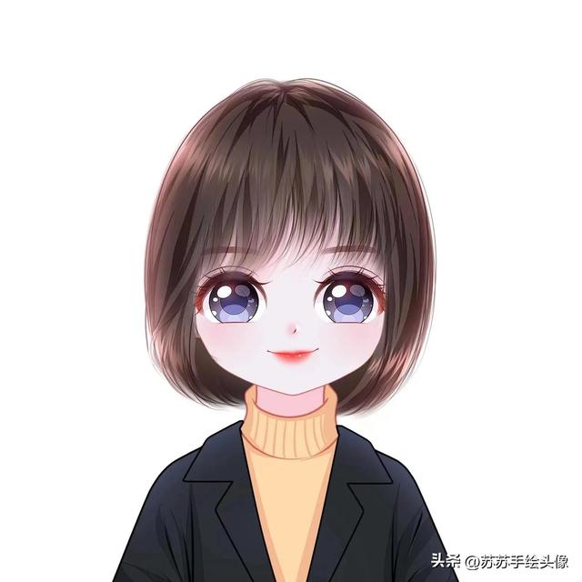换个头像吧,超萌超可爱的女生卡通头像,八月你好