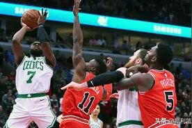 NBA常规赛凯尔特人VS公牛：凯尔特人攻守俱佳，公牛状态起伏不定图片